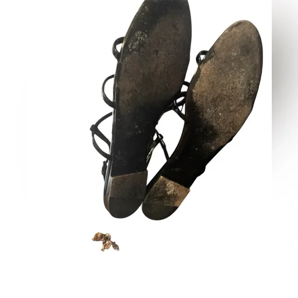 Saint Laurent Cassandra Leather Sandals